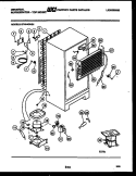 SYSTEM AND AUTOMATIC DEFROST PARTS Diagram and Parts List for GTN140BG1  Frigidaire Refrigerator