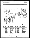 AIR HANDLING PARTS Diagram and Parts List for WAS256P2K2  Frigidaire Air Conditioner