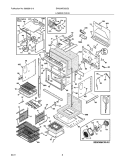 LOWER OVEN Diagram and Parts List for EW30MC65JS2  Electrolux Microwave Oven Combo