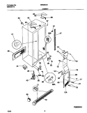 CABINET Diagram and Parts List for MRS26LGJB0  Frigidaire Refrigerator