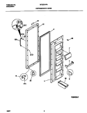 REFRIGERATOR DOOR Diagram and Parts List for MRS20HRAD7  Frigidaire Refrigerator