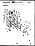 CABINET AND COMPONENT PARTS Diagram and Parts List for DE271KDW3  Frigidaire Dryer