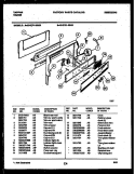 BACKGUARD Diagram and Parts List for 30-2761-23-02  Tappan Range