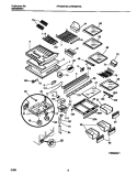 SHELVES, CONTROLS, DIVIDER, MULLION Diagram and Parts List for FRT22RHAB2  Frigidaire Refrigerator