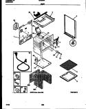 BODY PARTS Diagram and Parts List for GF630RXW2  Frigidaire Range