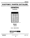COVER Diagram and Parts List for GDH15E2  Frigidaire Dehumidifier
