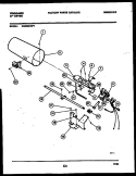 BURNER, IGNITER AND VALVE Diagram and Parts List for DG5800RW1  Frigidaire Dryer