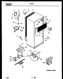 SYSTEM AND AUTOMATIC DEFROST PARTS Diagram and Parts List for RT181TCW0  Frigidaire Refrigerator
