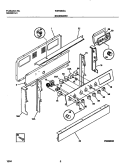 BACKGUARD Diagram and Parts List for WEF350CASA  Frigidaire Range