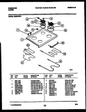 COOKTOP AND BROILER PARTS Diagram and Parts List for REG46NL2  Frigidaire Range