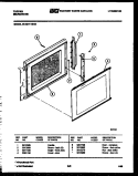 DOOR PARTS Diagram and Parts List for 56-4277-10-03  Tappan Microwave