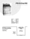 COVER Diagram and Parts List for FPGF3081KFD  Frigidaire Range