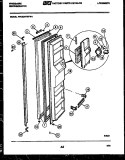 FREEZER DOOR PARTS Diagram and Parts List for FPCE24VWFA1  Frigidaire Refrigerator