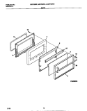 DOOR Diagram and Parts List for MEF352SEDC  Frigidaire Range