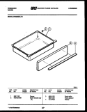 DRAWER PARTS Diagram and Parts List for REGS38BLL1  Frigidaire Range