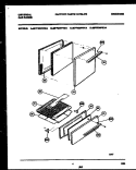 DOOR AND BROILER DRAWER PARTS Diagram and Parts List for MPF500PBDA  Frigidaire Range