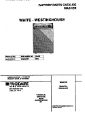 COVER Diagram and Parts List for WWX433RFS1  Frigidaire Washer