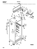 CABINET Diagram and Parts List for MRT18DNEW4  Frigidaire Refrigerator