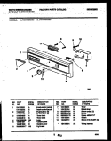 CONSOLE AND CONTROL PARTS Diagram and Parts List for WDB632RBR0  Frigidaire Dishwasher