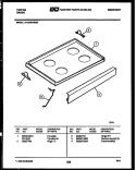 COOKTOP PARTS Diagram and Parts List for 31-2239-00-05  Tappan Range