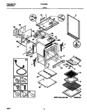 BODY Diagram and Parts List for TGF355BEWC  Tappan Range