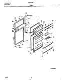 DOOR Diagram and Parts List for MRT21PNBD3  Frigidaire Refrigerator