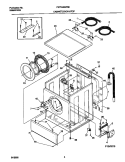 WSHR CAB, TOP Diagram and Parts List for FWT449GFS2  Frigidaire Washer