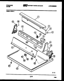 CONSOLE AND CONTROL PARTS Diagram and Parts List for DEFW1  Frigidaire Dryer