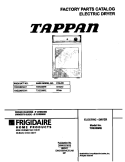 COVER Diagram and Parts List for TDE336RED1  Tappan Dryer