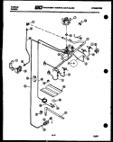 BURNER, MANIFOLD AND GAS CONTROL Diagram and Parts List for 30-3347-00-01  Tappan Range