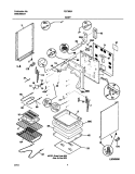 BODY Diagram and Parts List for FEF366AUD  Frigidaire Range