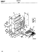 BODY Diagram and Parts List for TGB504CFB1  Tappan Wall Oven