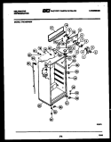 CABINET PARTS Diagram and Parts List for TPK180PN2D  Kelvinator Refrigerator