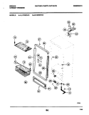 CABINET Diagram and Parts List for UL1793ECW3  Electrolux Freezer