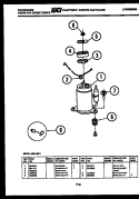 COMPRESSOR PARTS Diagram and Parts List for A05LH5F1  Frigidaire Air Conditioner