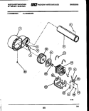 BLOWER AND DRIVE PARTS Diagram and Parts List for DE500KDW4  Frigidaire Dryer