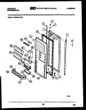 REFRIGERATOR DOOR PARTS Diagram and Parts List for FPCE24VWLF0  Frigidaire Refrigerator