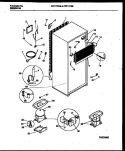 SYSTEM AND AUTOMATIC DEFROST PARTS Diagram and Parts List for FRT17PZBW1  Frigidaire Refrigerator