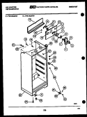 CABINET PARTS Diagram and Parts List for TPK140JN1W  Kelvinator Refrigerator