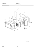AIR HANDLING PARTS Diagram and Parts List for FAH086M1T1  Frigidaire Air Conditioner