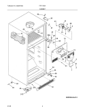 CABINET Diagram and Parts List for FRT17IB3AQA  Frigidaire Refrigerator