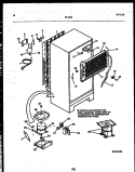 SYSTEM AND AUTOMATIC DEFROST PARTS Diagram and Parts List for 95-2182-23-00  Tappan Refrigerator