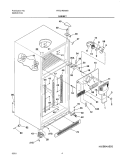 CABINET Diagram and Parts List for FRT21P5AW0  Frigidaire Refrigerator