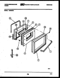 DOOR PARTS Diagram and Parts List for KS540NKW2  Frigidaire Range