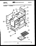 BODY PARTS Diagram and Parts List for G24PCW3  Frigidaire Range