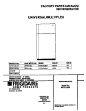 COVER Diagram and Parts List for MRT21NSHD2  Frigidaire Refrigerator