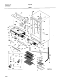 CABINET Diagram and Parts List for R22CW9  Frigidaire Freezer