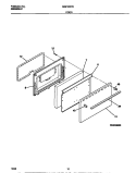 DOOR Diagram and Parts List for MGF300PBDE  Frigidaire Range