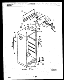 CABINET PARTS Diagram and Parts List for PRT154MCD3  Frigidaire Refrigerator