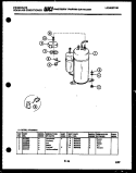 COMPRESSOR PARTS Diagram and Parts List for AR16NS8E1  Frigidaire Air Conditioner
